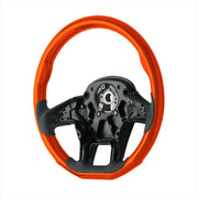 18" YourGrip Wood Candy Color Steering Wheel For 2012-2021 PB 579 & 2013-2021 KW T680-Cadmium Orange