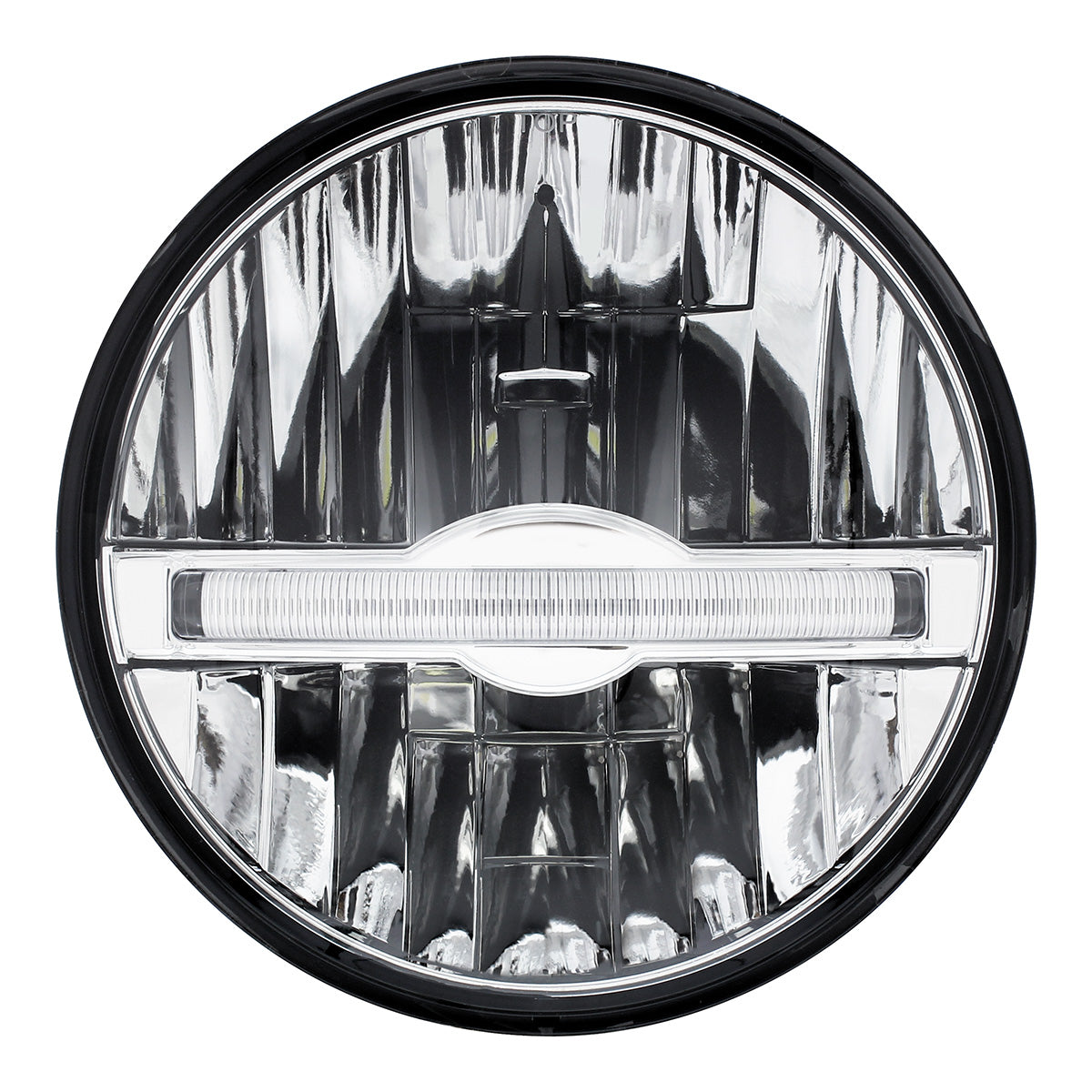 ULTRALIT - 7" High Power LED Headlight With White LED Position Light Bar