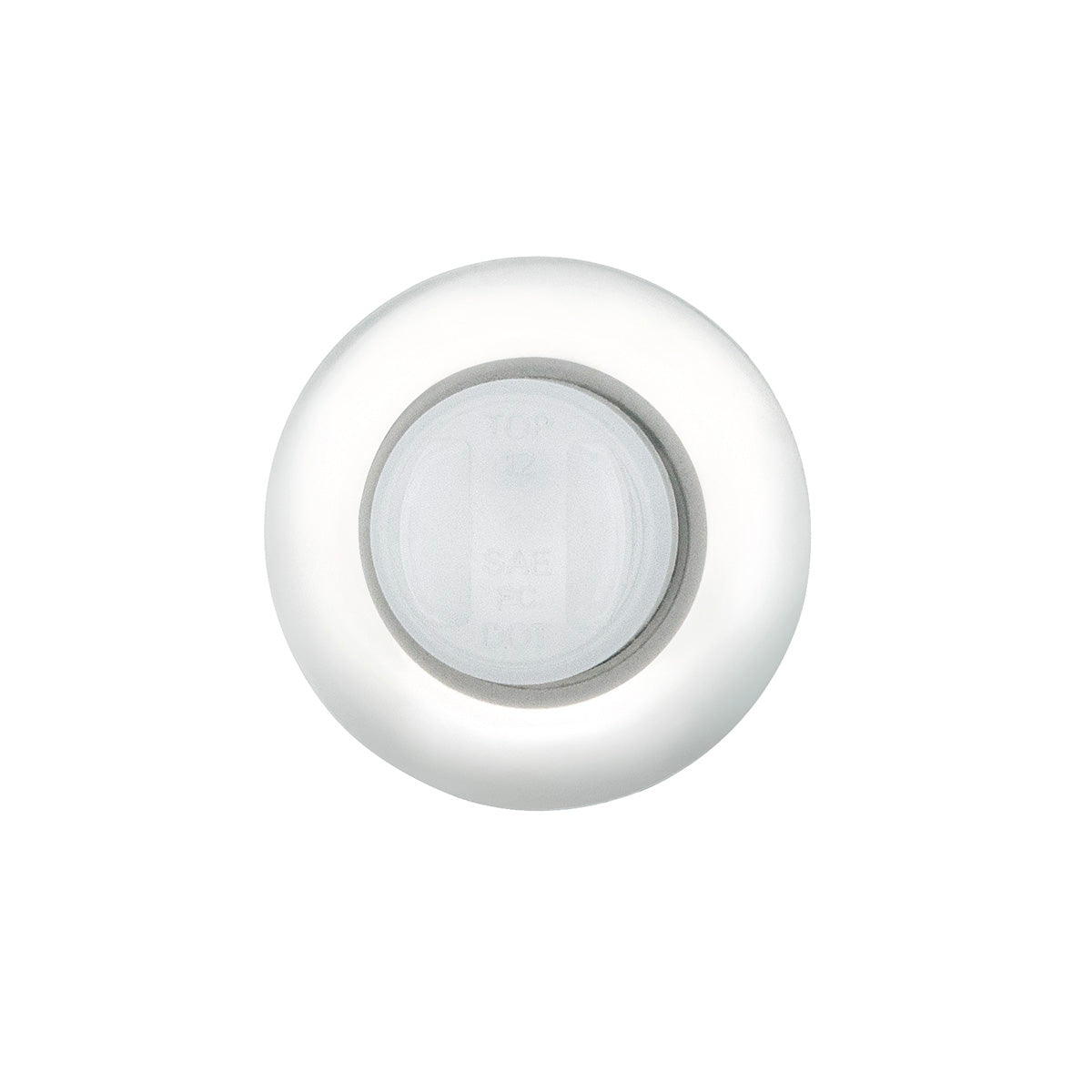 GloLight 2 LED 3/4" Mini Light (Clearance/Marker) With Stainless Steel Trim-Red LED/Clear Lens