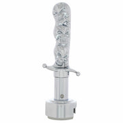 Skull Dagger Gearshift Knob With 13/15/18 Speed Adapter - Chrome