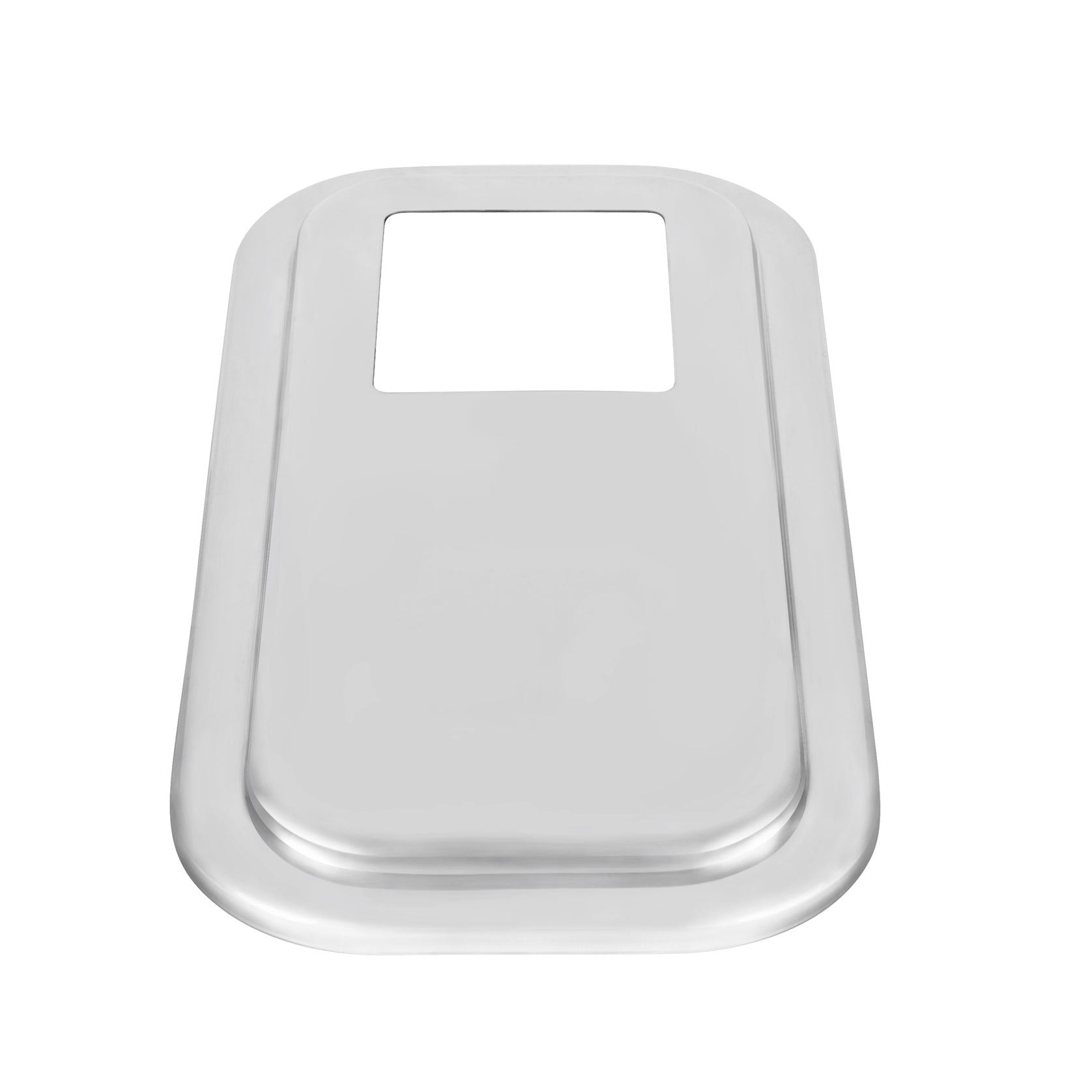 Peterbilt Stainless Steel Shift Plate Cover - Extended Hood (Bulk)