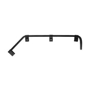 Black Angled Mud Flap Hangers With Mounting Hardware - No Coil (Pair)