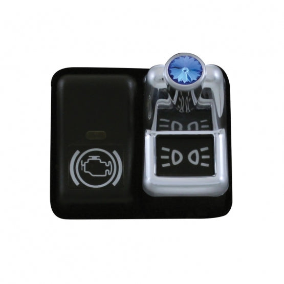 Switch Plug Cover For Volvo - Blue Crystal