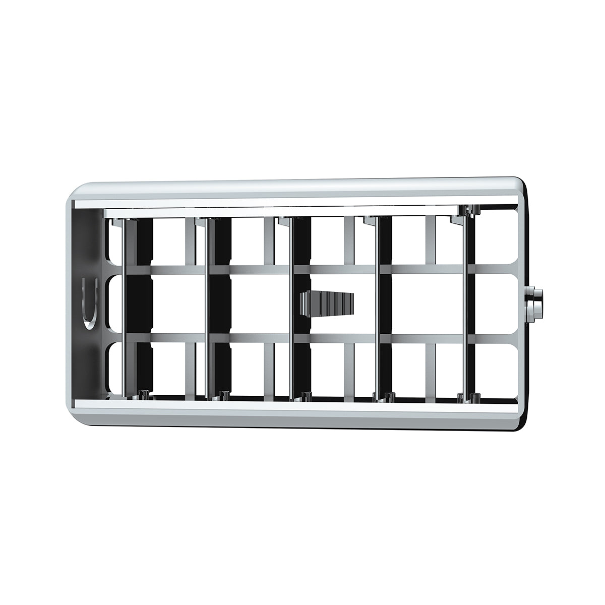 Chrome Plastic A/C Vent For 2001-05 Peterbilt - Center
