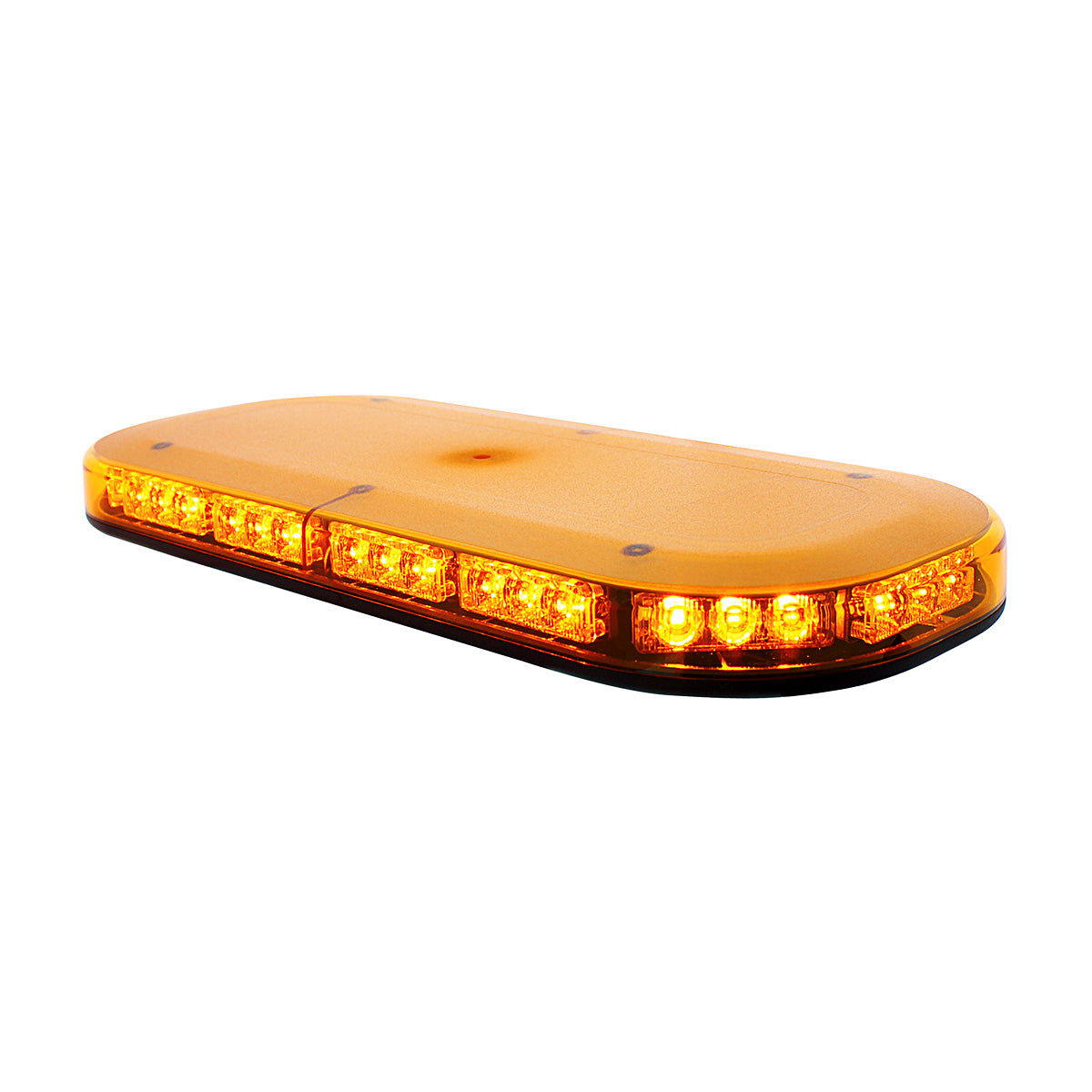42 High Power LED Micro Warning Light Bar With Amber Lens - Magnet Mount