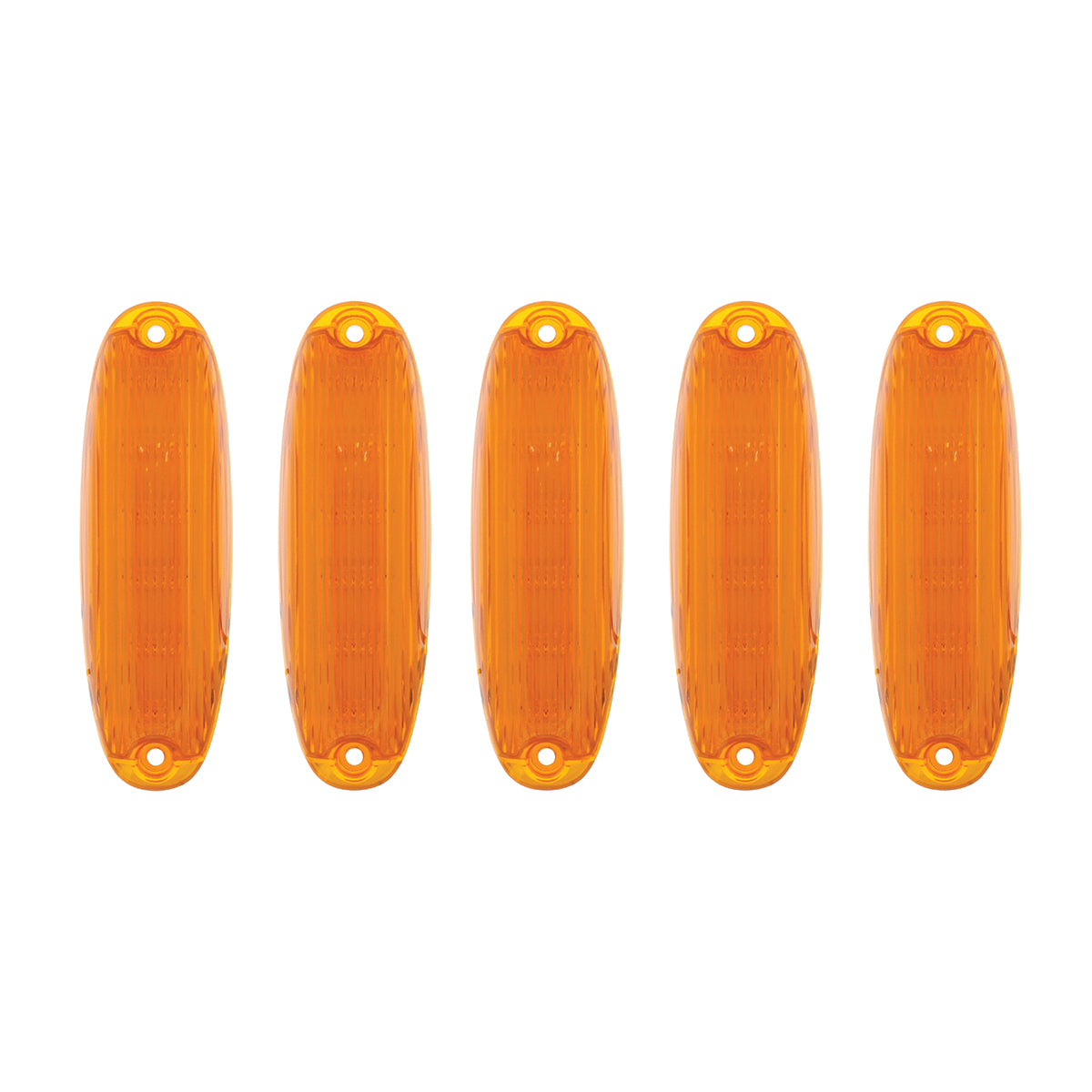 6 Amber LED Cab Lights For 2008-2017 Freightliner Cascadia - Amber Lens (5-Pack)