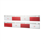 Aluminum Straight Conspicuity Reflector Top Flap Plates (Bulk)