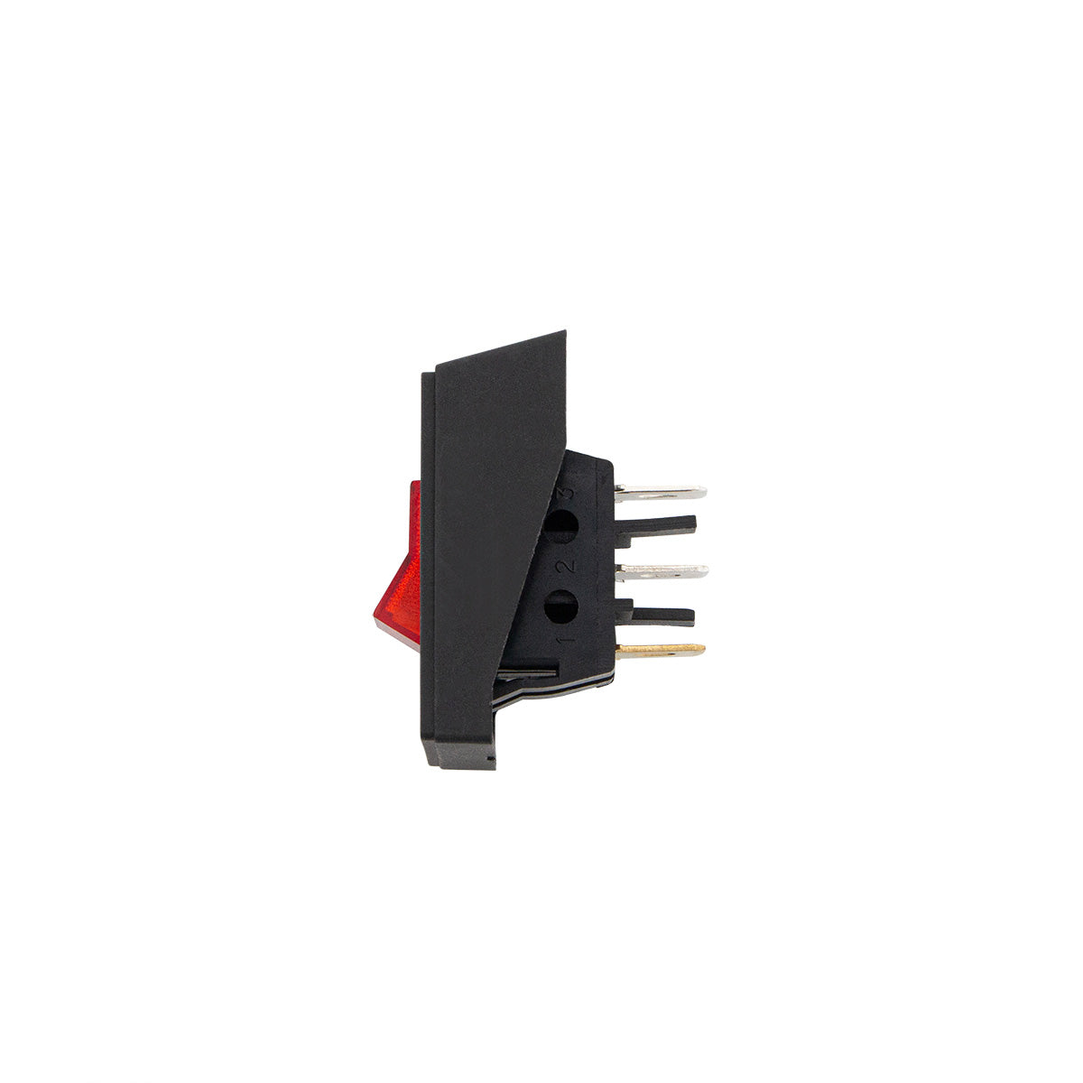 Red Illum Rocker in Panel Mount Combo 20 Amp 12V S.P.S.T. On/Off 1 Set.