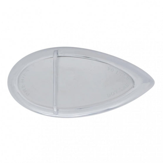 39 LED Flush Mount "Teardrop" Light (Stop, Turn & Tail) - Red LED/Chrome Lens