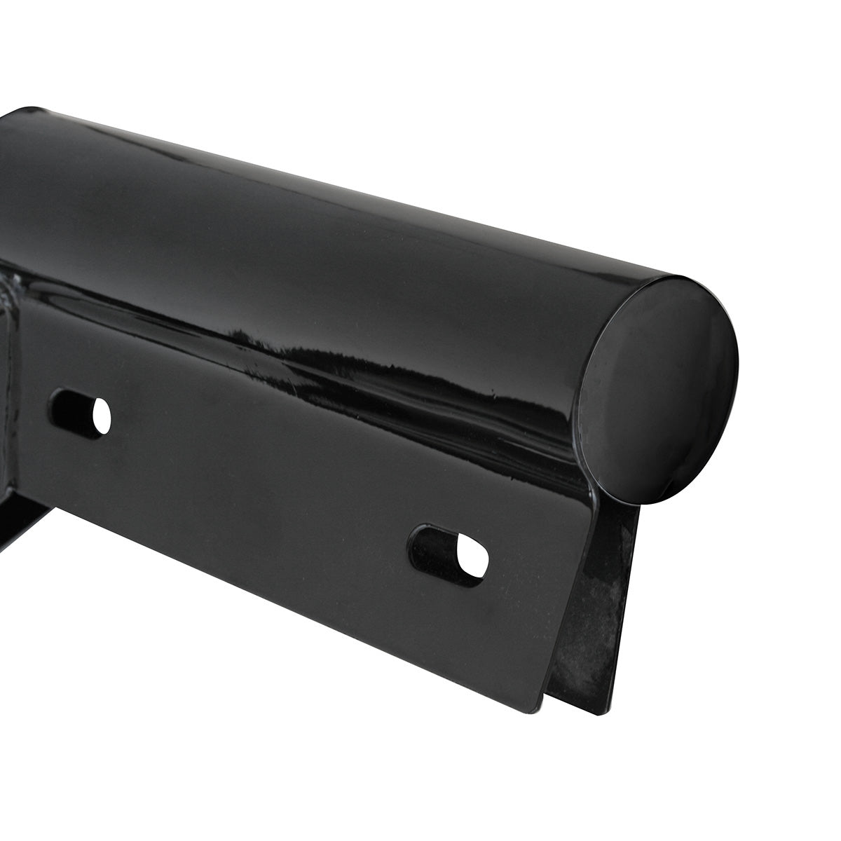 28" Black 45-Degree Angled Mud Flap Hangers - 1-1/8" Bolt Pattern - Competition Series (Pair)