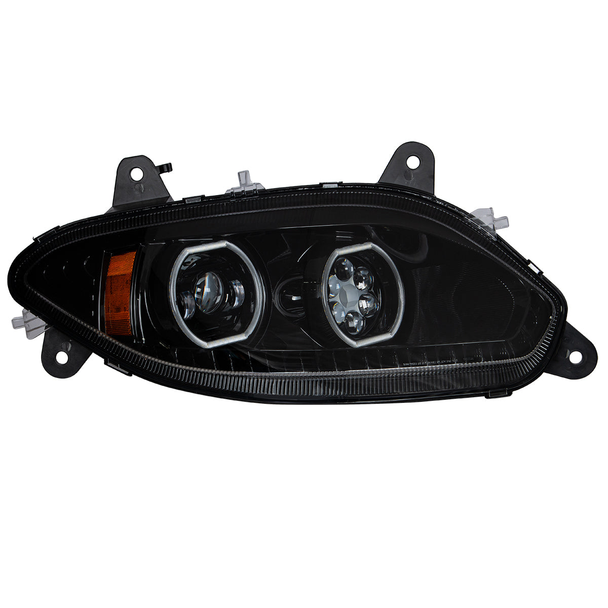 Black 17 LED Headlight For 2018-2025 International LT - Passenger