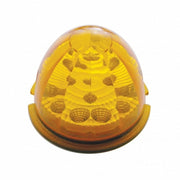 Fog Light Cover With Amber LED Reflector Watermelon Light & Visors For 2007-17 KW T660- Passenger -Amber Lens