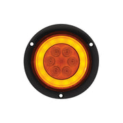 21 LED 4" Flange Mount GloLight (Turn Signal) - Amber LED/Amber Lens