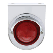 Stainless Steel Bracket With Single Red Light & Chrome Visor Bezel