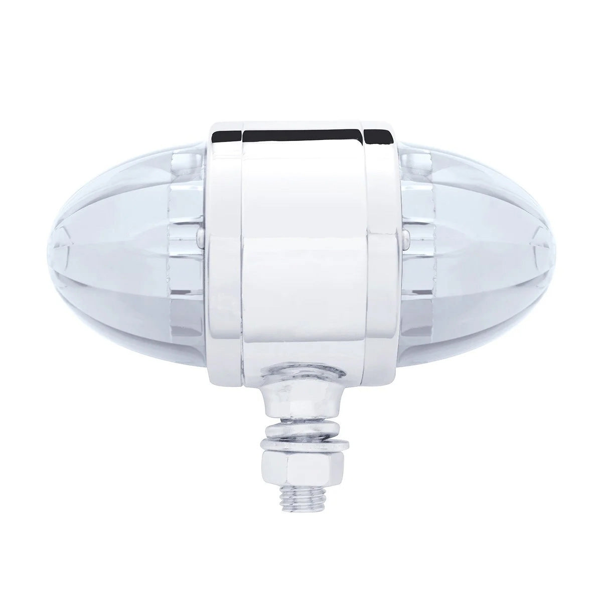 34 LED Watermelon Double Face Light W/Chrome Housing - Red LED/Red Lens