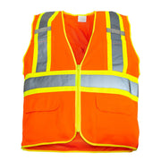 RigGear High Visibility Reflective Orange Safety Vest-XX Large