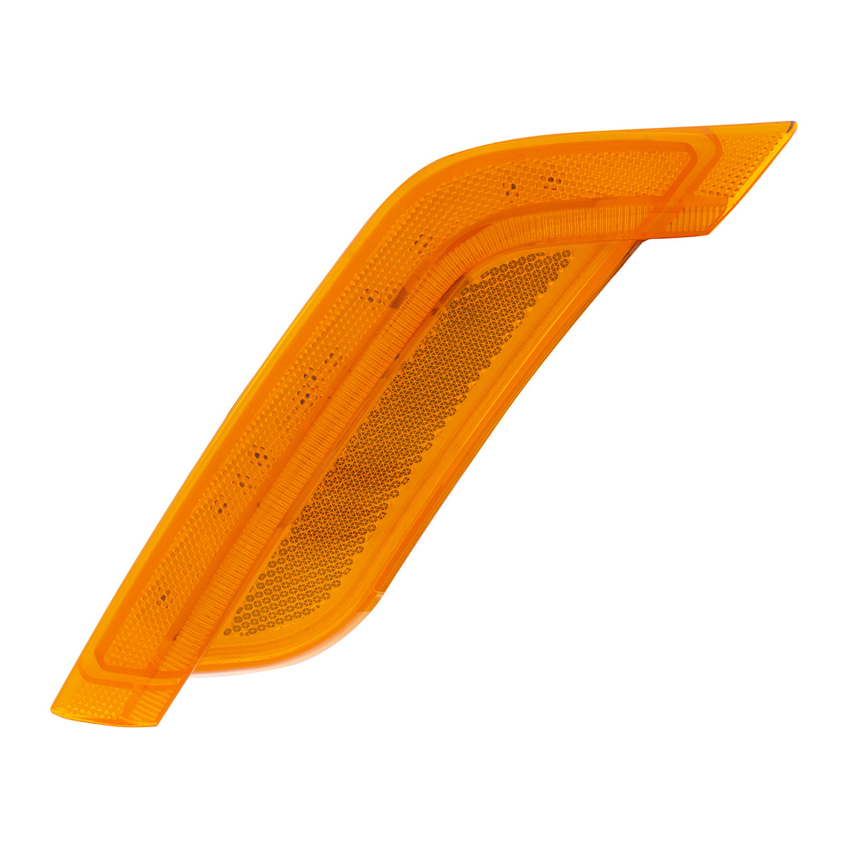 12 Amber LED Fender Turn Signal Light For Peterbilt 579 (2012-2021) & 587 (2012-2018)- Driver, Amber Lens