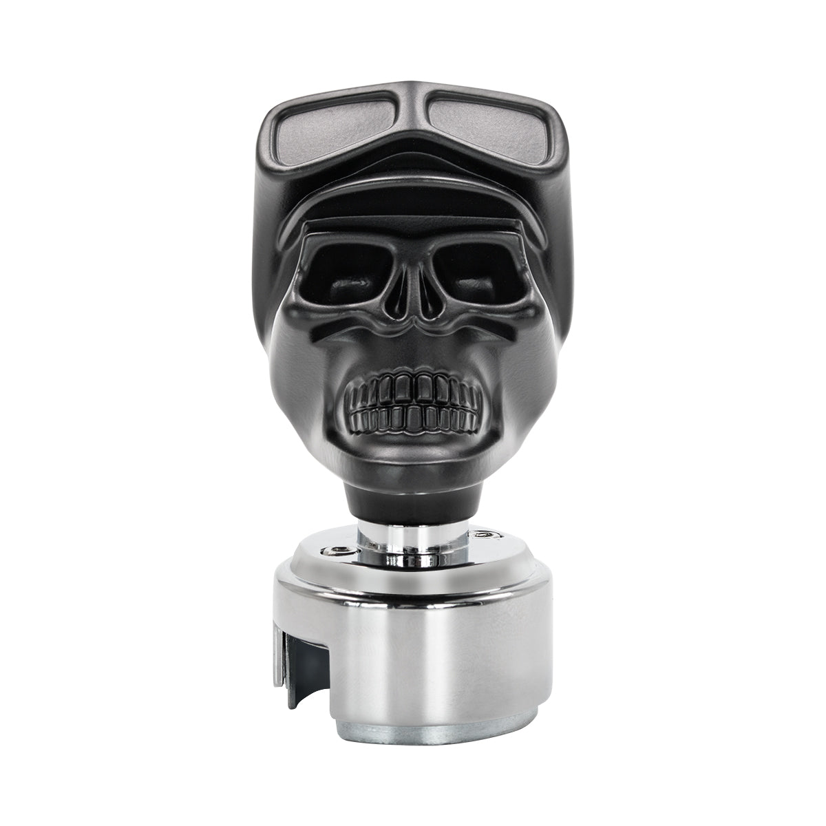 Skull Biker Gearshift Knob With 13/15/18 Speed Adapter - Black
