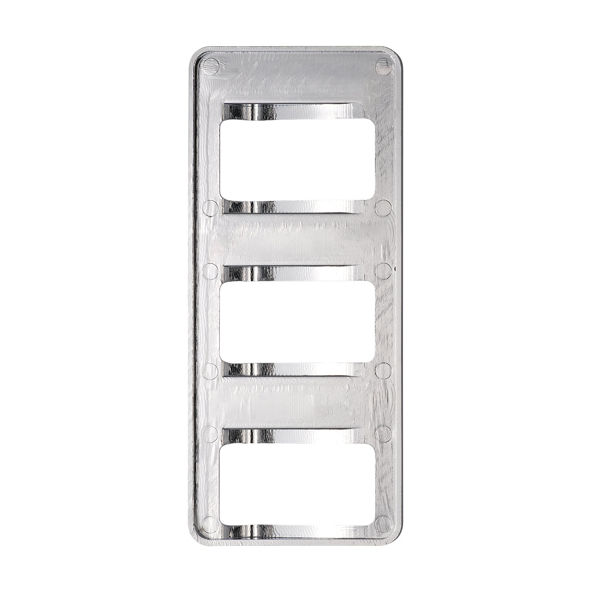 Chrome 3-Rocker Switch Cover For Peterbilt 579 (2012-2019) & 567 (2014-2019)- 3 Switches