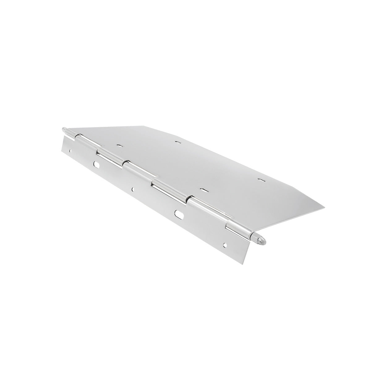 Chrome 1 License Plate Angled Holder With Hinge
