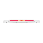 Chrome Top Mud Flap Plate With 28 LED 17" GloLight Bar & Bezel - Red LED/Clear Lens (Each)