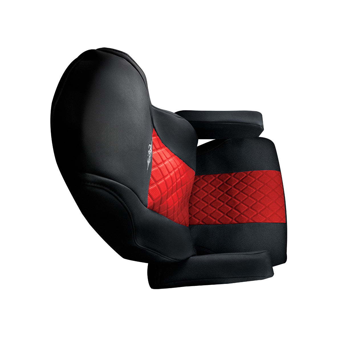 Riggear Napa Faux Leather Seat Cover Set For 2008-2025 Freightliner Cascadia-Red