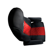 Riggear Napa Faux Leather Seat Cover Set For 2008-2025 Freightliner Cascadia-Red