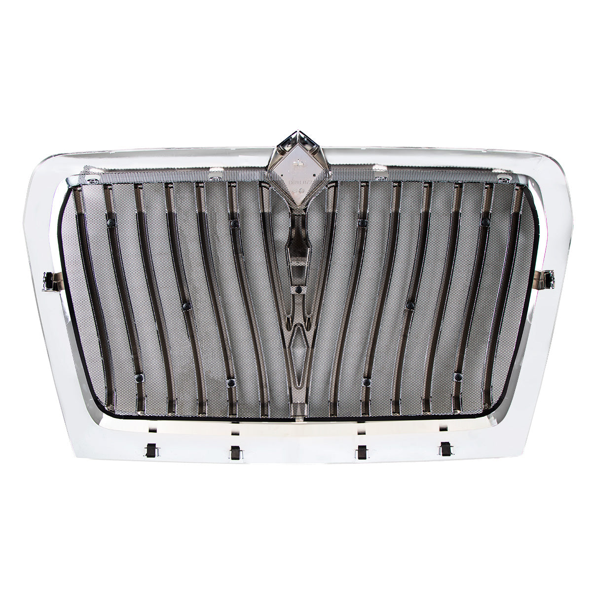 Chrome Curved Style Grille With Bug Screen For 2018-2025 International LT