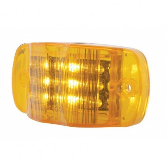 14 LED Rectangular Light (Clearance/Marker) - Amber LED/Amber Lens (Bulk)