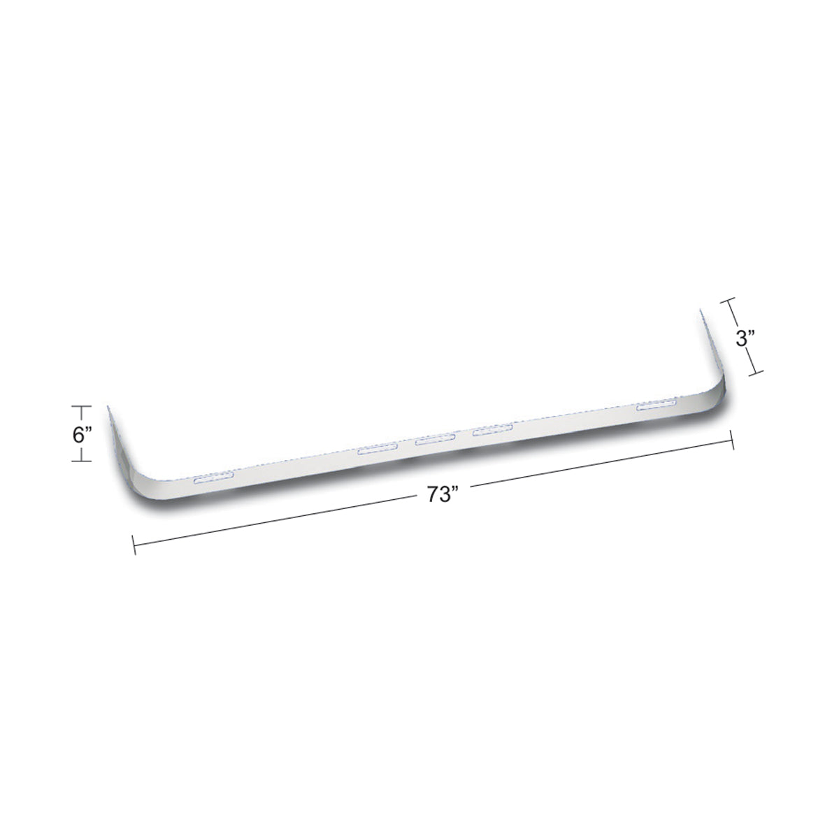 Stainless Sunvisor Extension Trim For Volvo 660/670/770/780/880