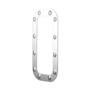 Peterbilt Stainless Dimpled Vent Door Trim (Card of 2)