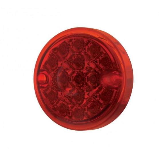 15 LED 3" Reflector Series 4 Light Only For Double Face Light Housing - Red LED/Red Lens (Bulk)