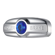 Trailer Brake Cover W/Crystal For Freightliner Century 1996-2011, Columbia 2001-2017- Blue Crystal