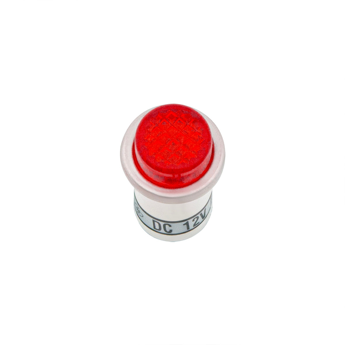 16 Amp 12V Red Warning Light w/ 1/2" Panel Mount and Leads 1 Pc.