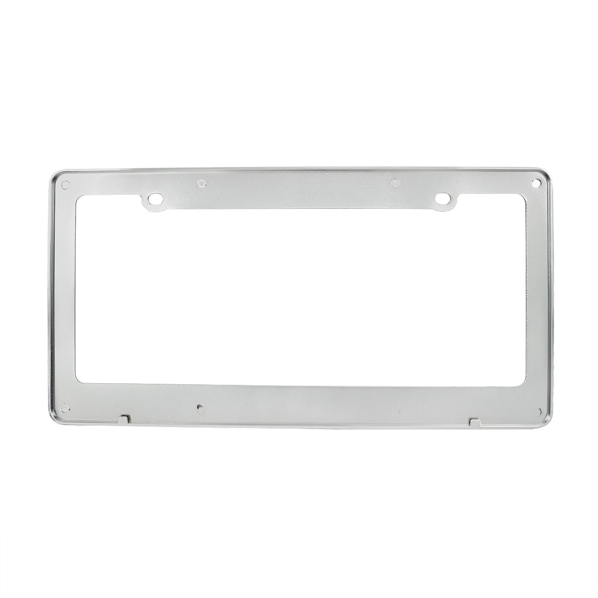 Diamond Plate License Plate Frame - Chrome