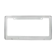 Diamond Plate License Plate Frame - Chrome