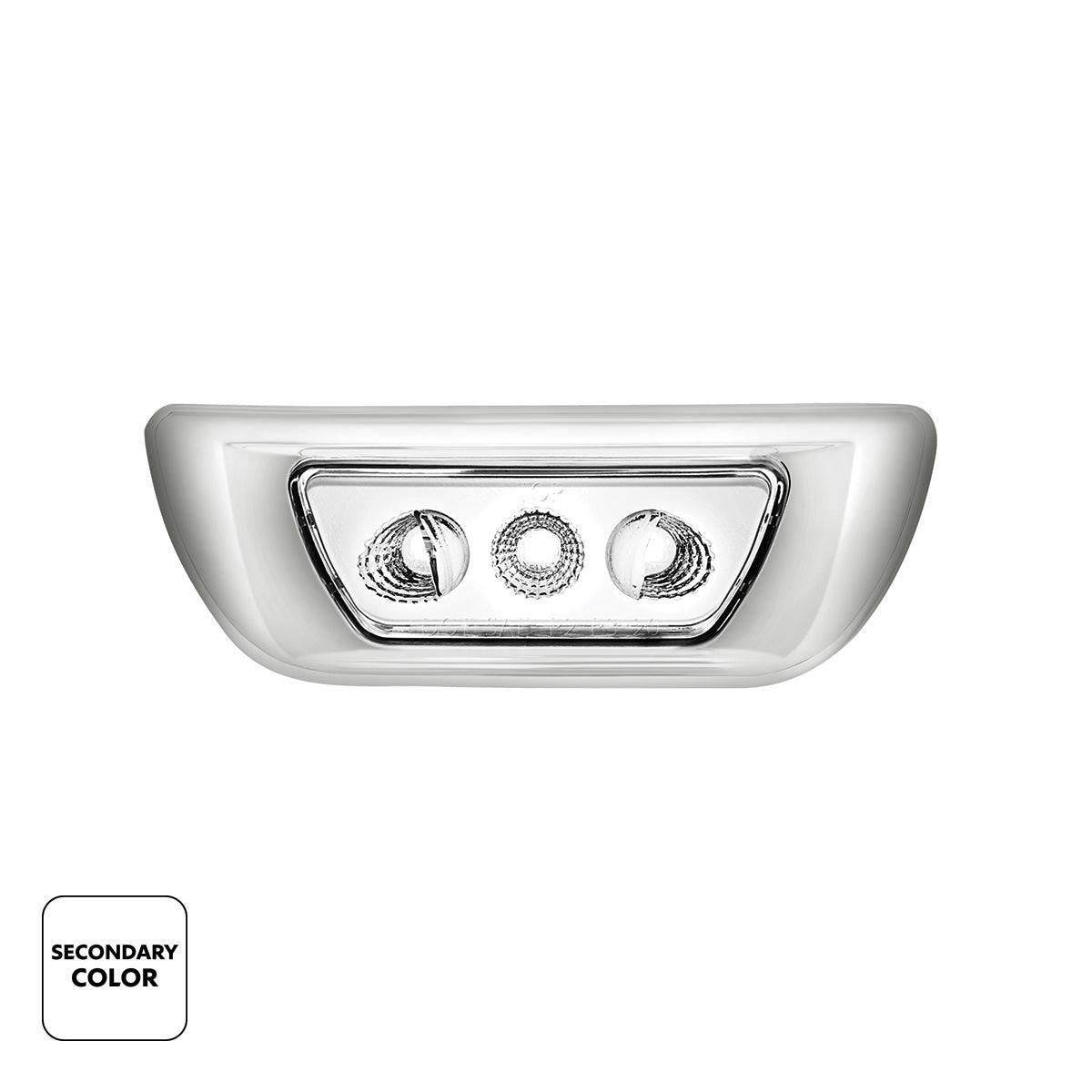 3 LED Double Fury Cab Light For 2013-2021 Kenworth T680 & 2012-2021 Peterbilt 579-Amber & White LED