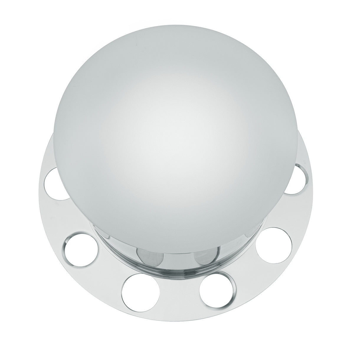 Chrome Dome Rear Axle Cover 2PC Kit For 1-1/2" Nut Cover - Aluminum Wheel