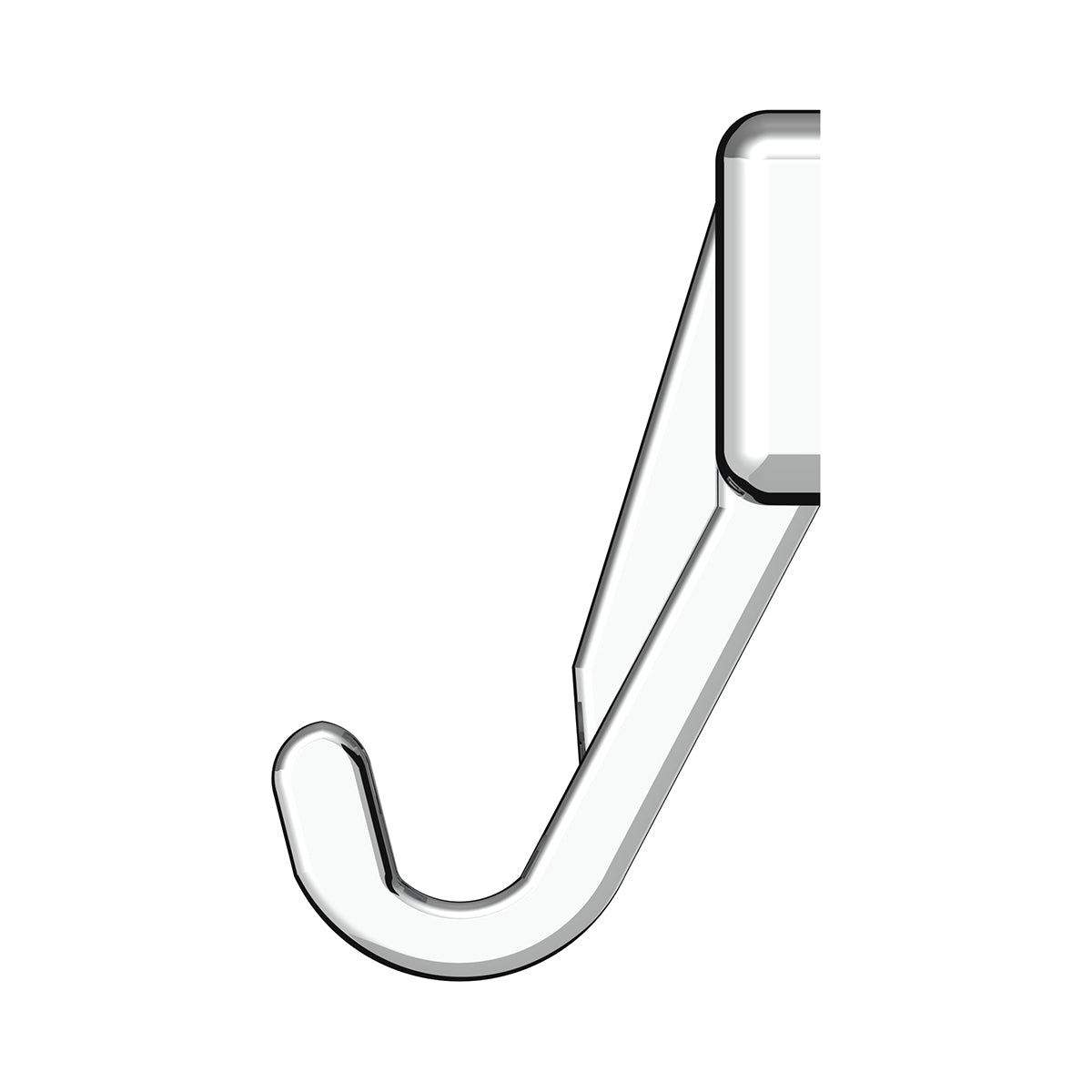 Chrome Plastic Sun Visor Hooks For Kenworth W900 (1990-2005) And T800/T600 (1986-2005) (2-Pack)