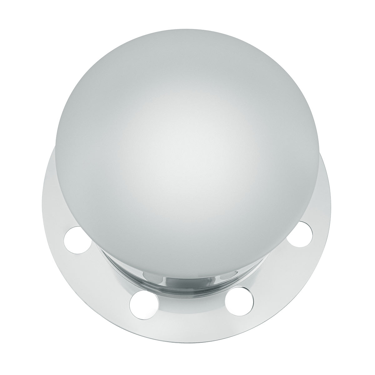Chrome Dome Rear Axle Cover 2PC Kit For 33mm Nut Cover - Steel/Aluminum Wheel (8 Hole)