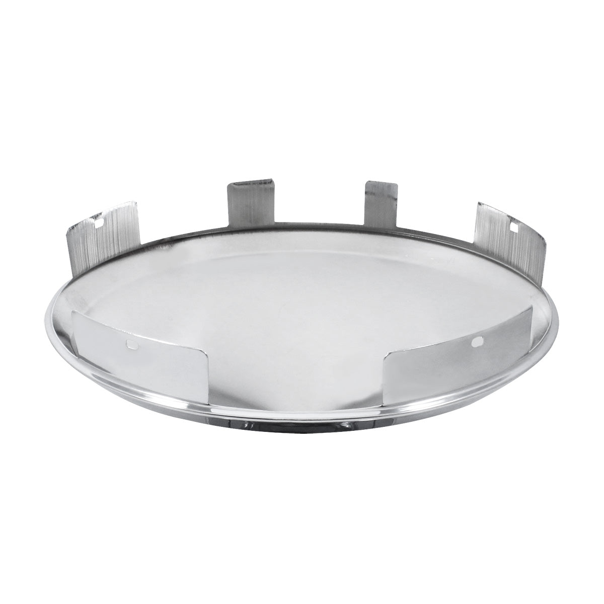 Universal Stainless Pointed Front Hubcap - 1" Lip