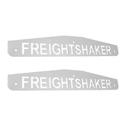 4" X 24" Chrome Freightshaker Bottom Mud Flap Plate - Bolt Thru (Card of 2)
