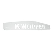 4" X 24" Chrome Kwopper Bottom Mud Flap Plate - Bolt Thru