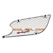 Chrome Air Intake Grille With LED GloLight For 2012-2021 Peterbilt 579 (Passenger) - Amber LED/Amber Lens