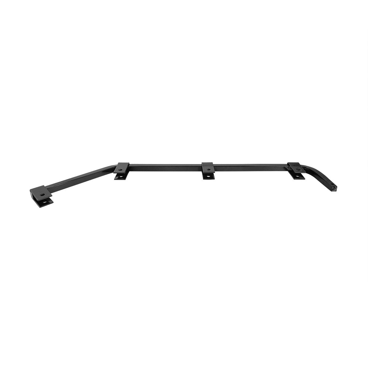 Black Angled Mud Flap Hangers With Mounting Hardware - No Coil (Pair)