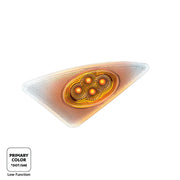 Double Fury 4 LED Fender Signal Light For 2008-2017 Kenworth T660-Amber & Red LED, Driver