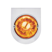 UltraBurst Glass Watermelon Light With Stainless Steel Light Bracket Kit-Amber LED/Clear Lens