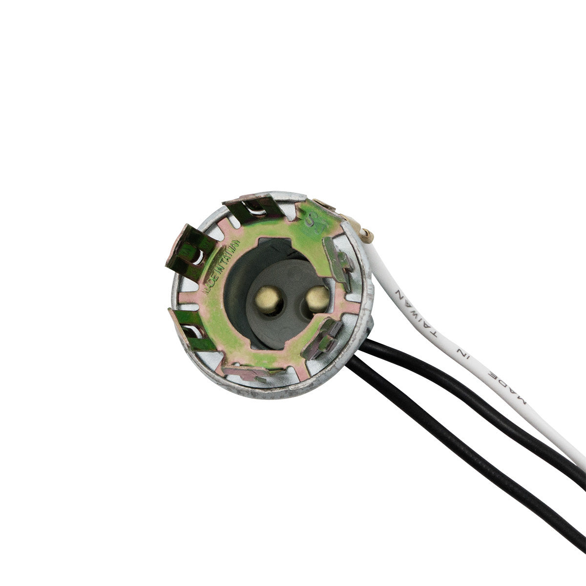 3-Wire Universal Double Contact Park, S/T/T 'Prong-Type' Light Socket w/ Butt Terminated Wires 1 Pc