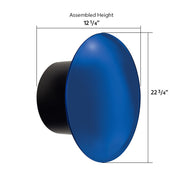 Aero Full-Moon Rear Axle Cover Kit - Indigo Blue