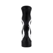 1/2"-13 Thread On Flame Gearshift Knob - Black With Chrome Flame